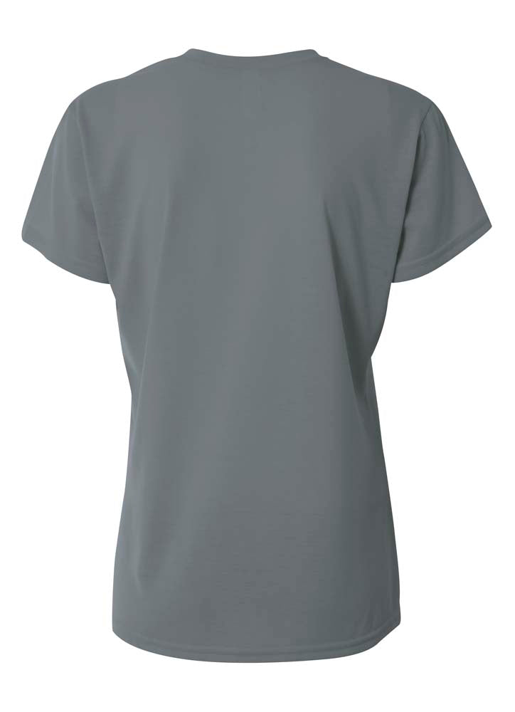 A4 Women's Spun Poly Tee - Graphite back