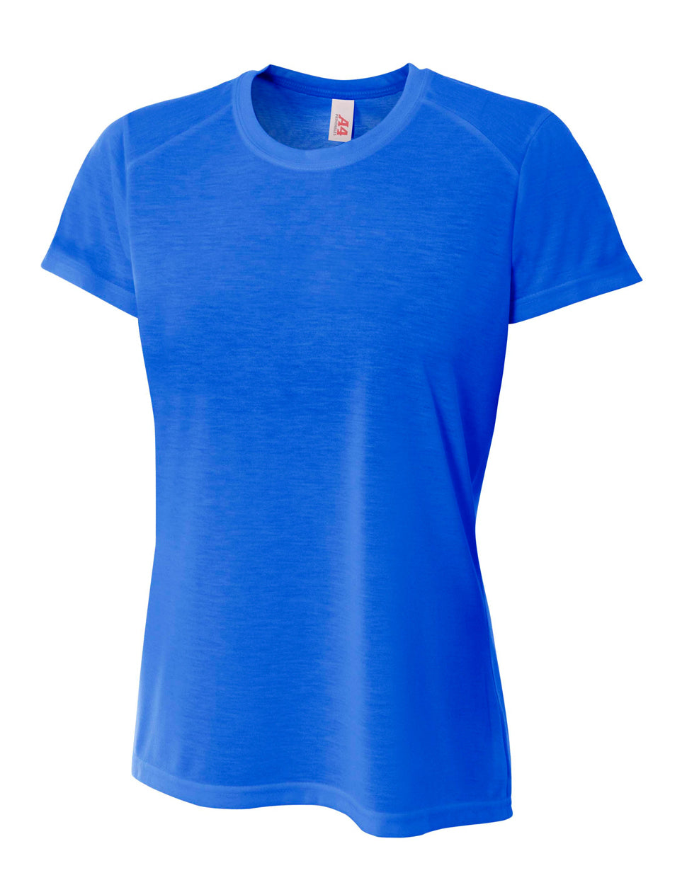 A4 Women's Spun Poly Tee - Royal front