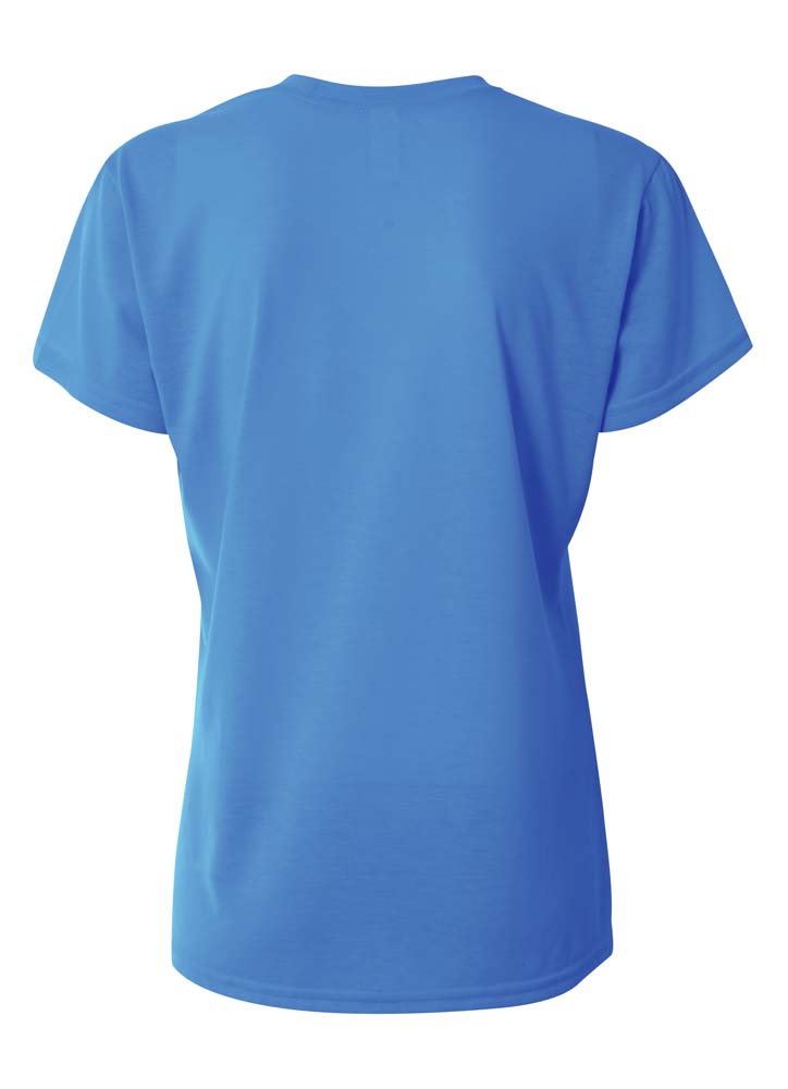 A4 Women's Spun Poly Tee - Royal back