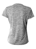 A4 Women's Space Dye Tech Tee - Black back