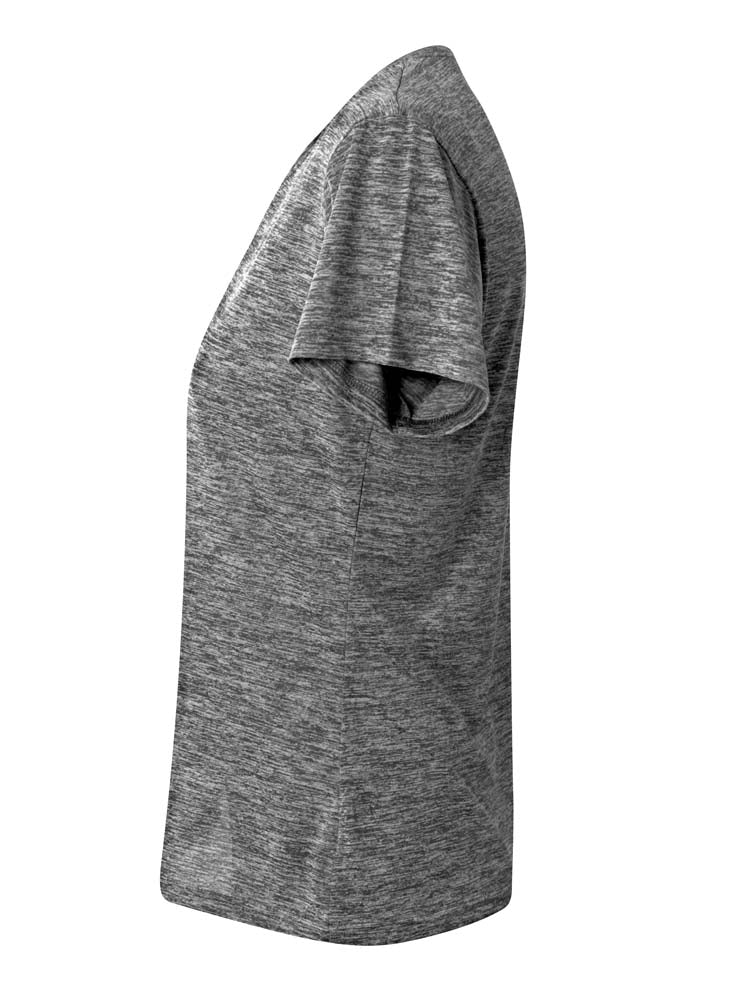 A4 Women's Space Dye Tech Tee - Black side