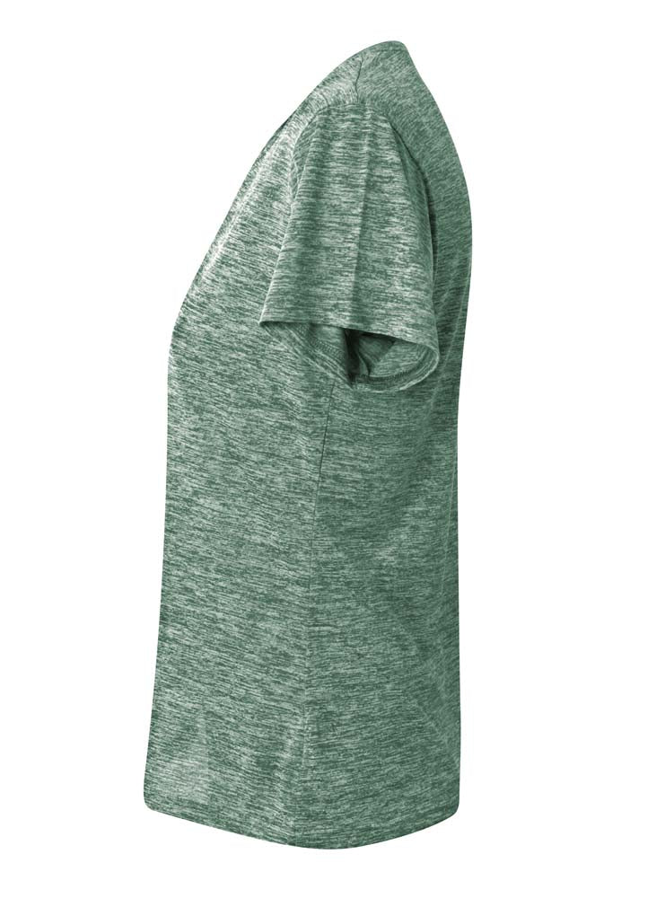 A4 Women's Space Dye Tech Tee - Forest side