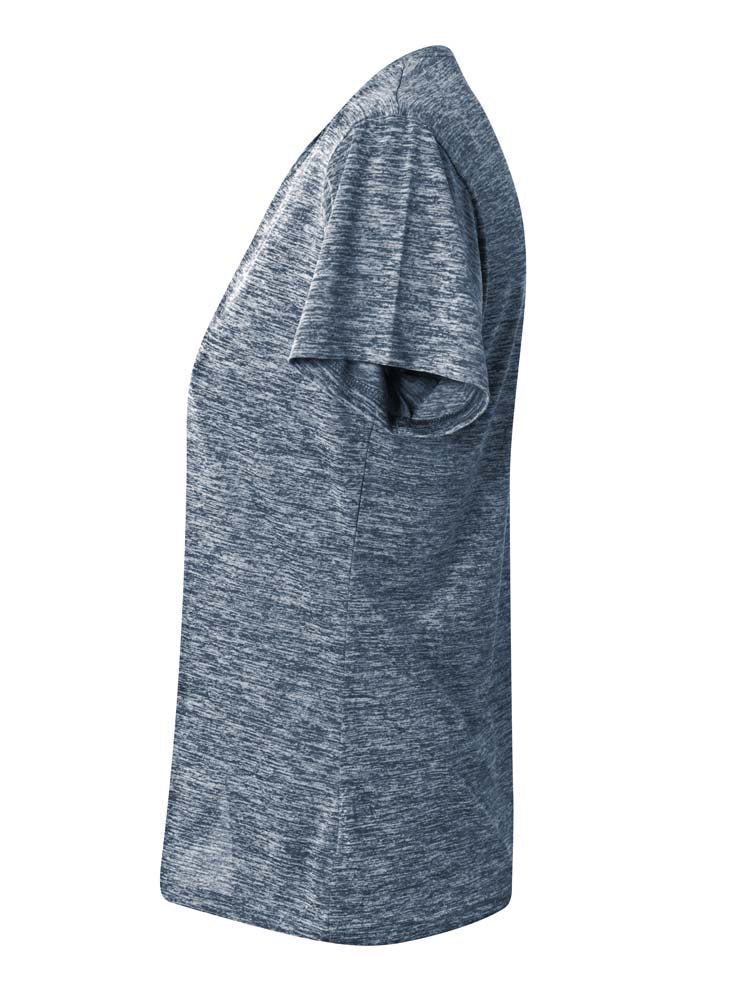 A4 Women's Space Dye Tech Tee - Navy side