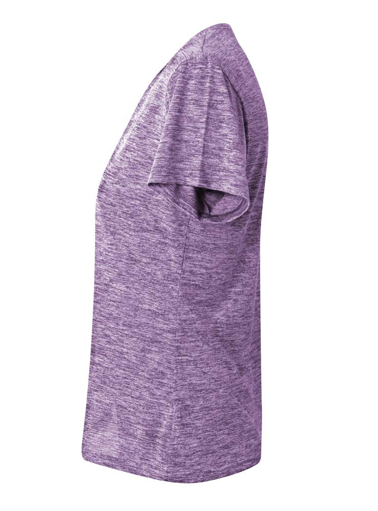 A4 Women's Space Dye Tech Tee - Purple side