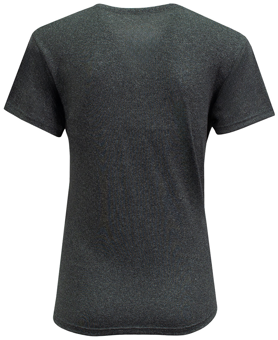 A4 Women's Topflight Heather Tee - Charcoal back