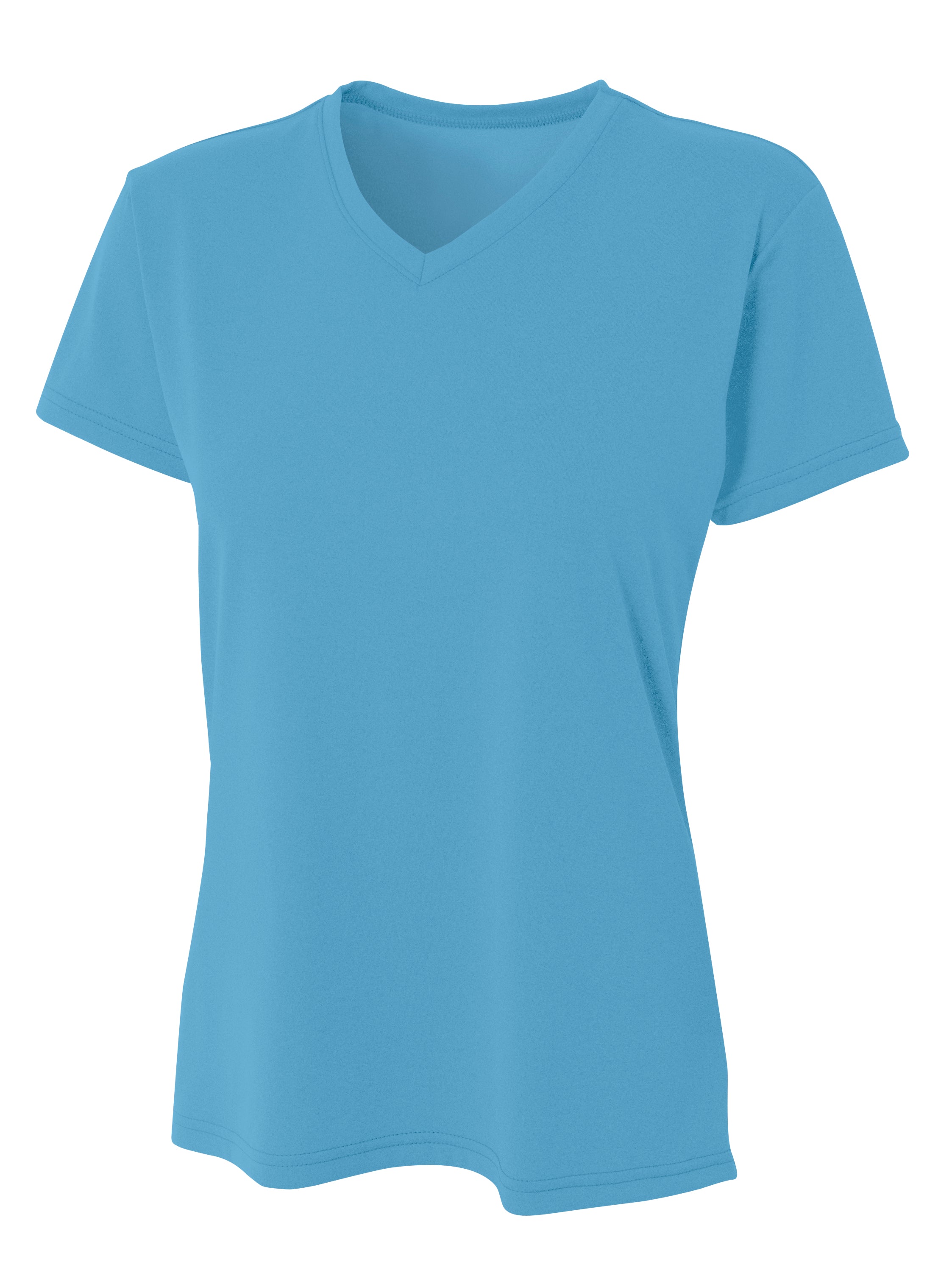 A4 Women's Topflight Heather Tee - Ltblue front