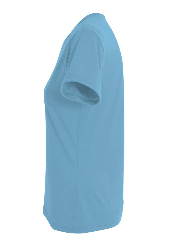 A4 Women's Topflight Heather Tee - Ltblue side