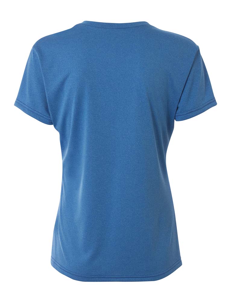 A4 Women's Topflight Heather Tee - Royal back