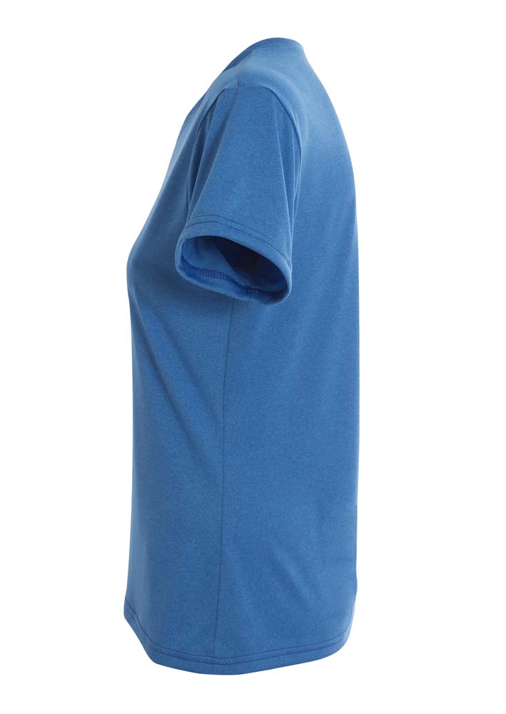 A4 Women's Topflight Heather Tee - Royal side