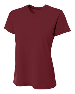 A4 Sprint Performance Tee - Maroon front