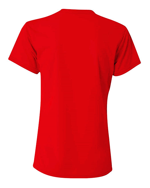 A4 Sprint Performance Tee - Scarlet back