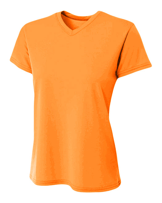 A4 Sprint Performance Tee - Safety Orange front