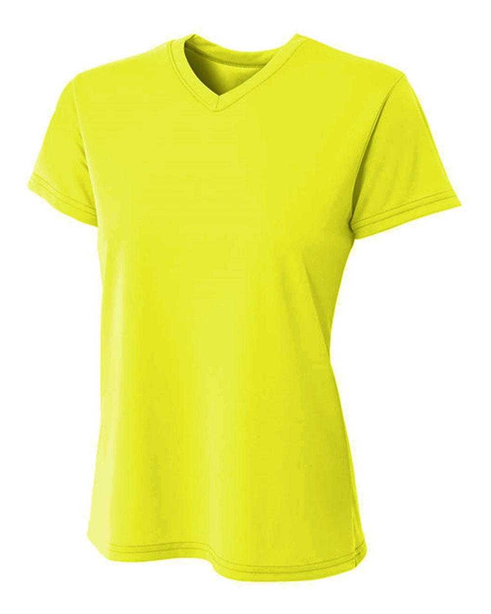 A4 Sprint Performance Tee - Safety Yellow front