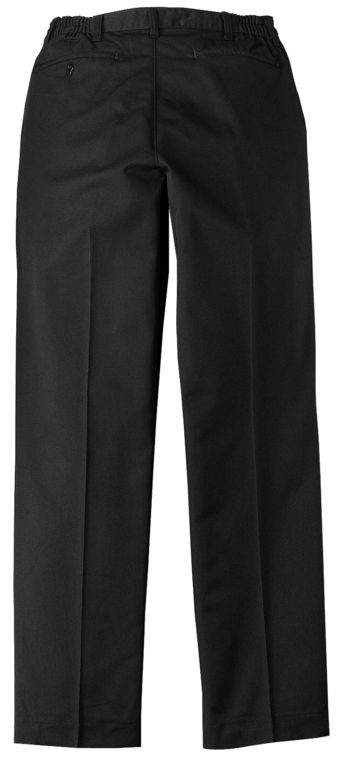 Red Kap Elastic Insert Pant - Black - Back flat