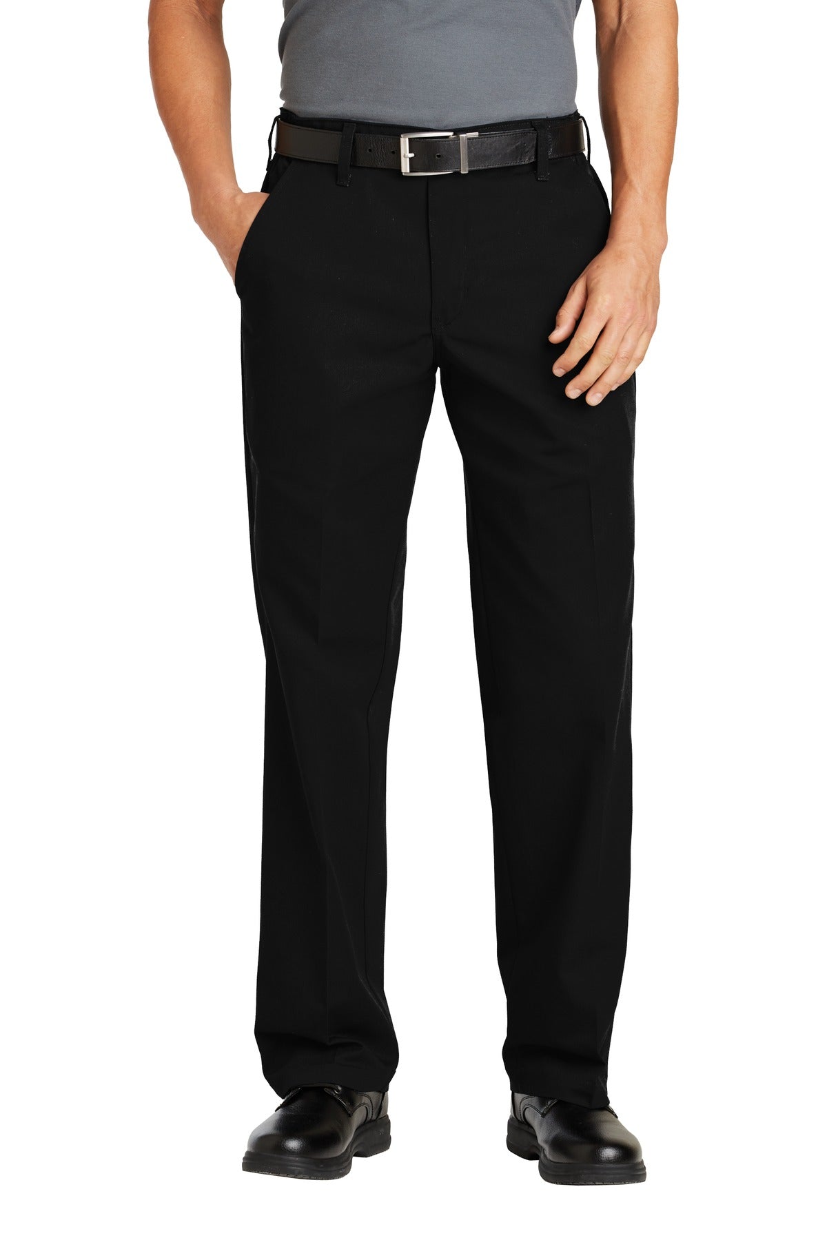 Red Kap Elastic Insert Pant - Black - Front model