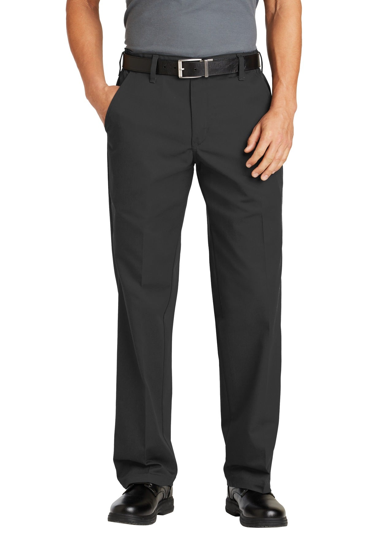 Red Kap Elastic Insert Pant - Charcoal - Front model