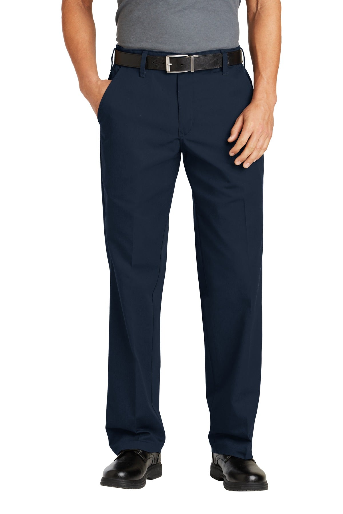 Red Kap Elastic Insert Pant - Navy - Front model