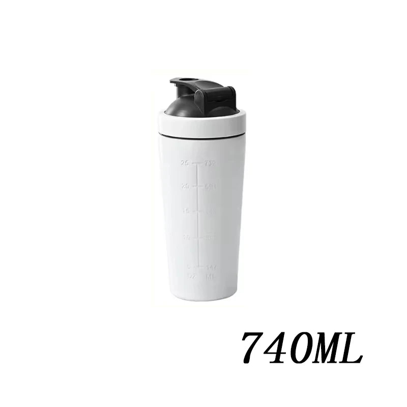 Stainless Steel Protein Shaker Bottle with Mixing Ball