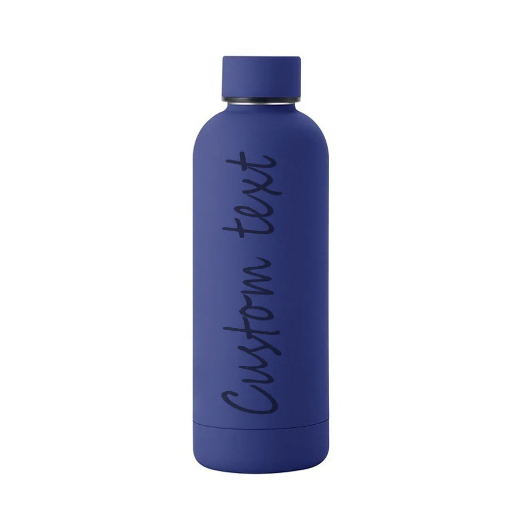 Customizable Narrow-Mouth Sports Water Bottle for Hiking, Camping & Workouts