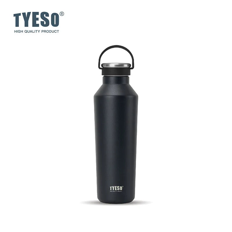 Stainless Steel Vacuum Insulated Water Bottle Portable Durable  Leak-Proof for Outdoor Sports Matte Finish Carry Handle