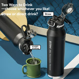 Stainless Steel Double-Wall Insulated Water Bottle with Handle