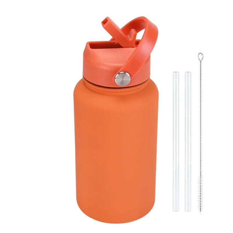 Customizable 650ml Insulated Water Bottle with Straw