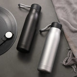 Customizable Stainless Steel Insulated Travel Flask with Carrying Rope
