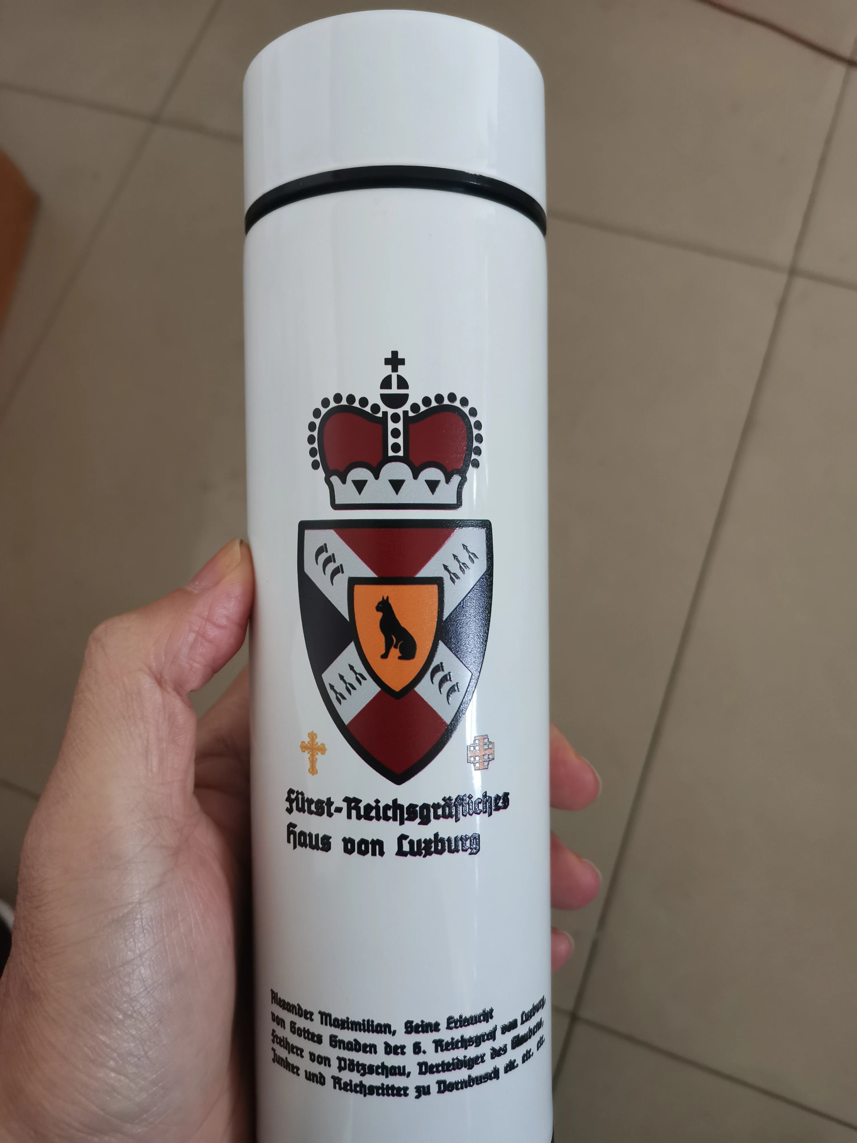 Smart Temperature Display Stainless Steel Vacuum Bottle – Customizable Logo
