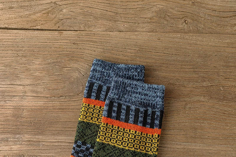 Vintage Thick Warm Socks Colorful Gift