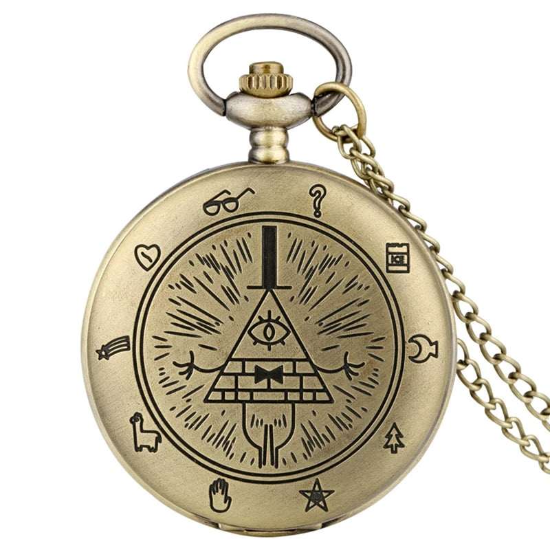 Vintage Japanese Anime Theme Quartz Pocket Watch