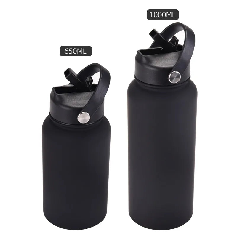 Customizable 650ml Insulated Water Bottle with Straw