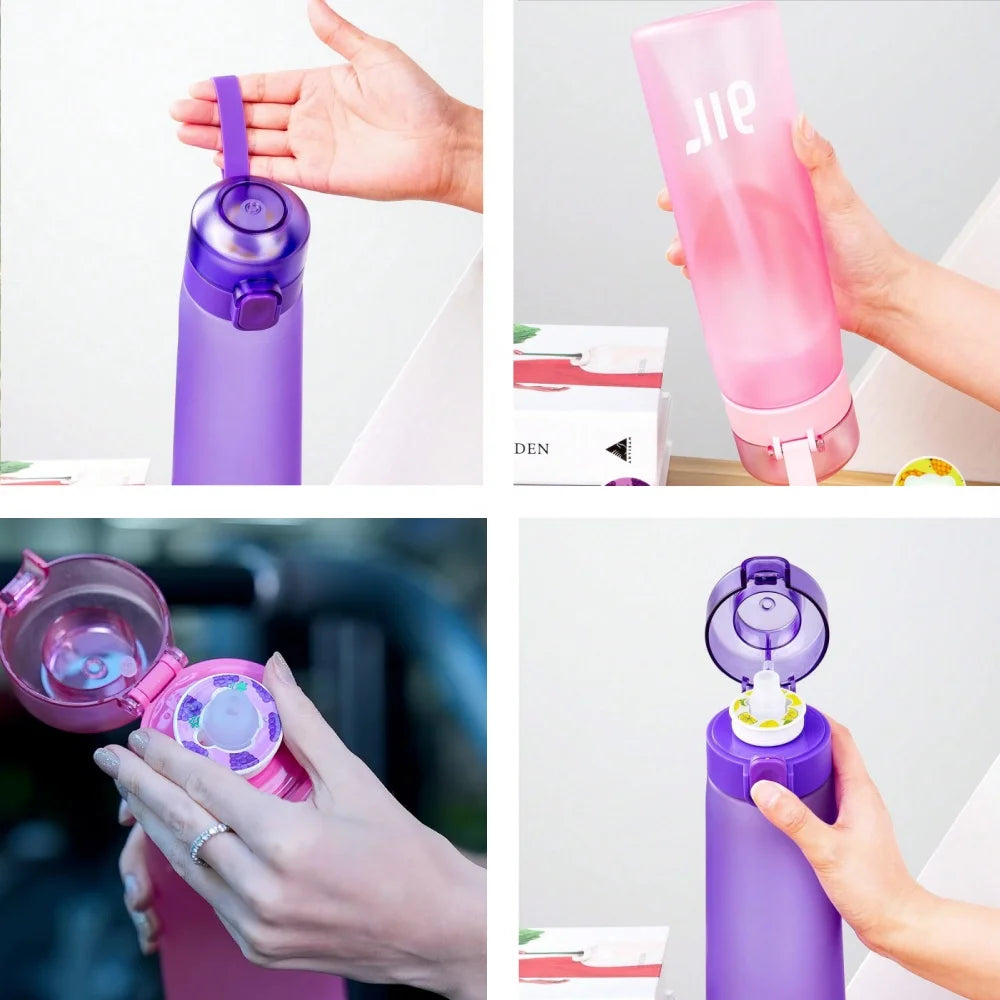 Air Water Bottle With 1pc Random Flavor Pods