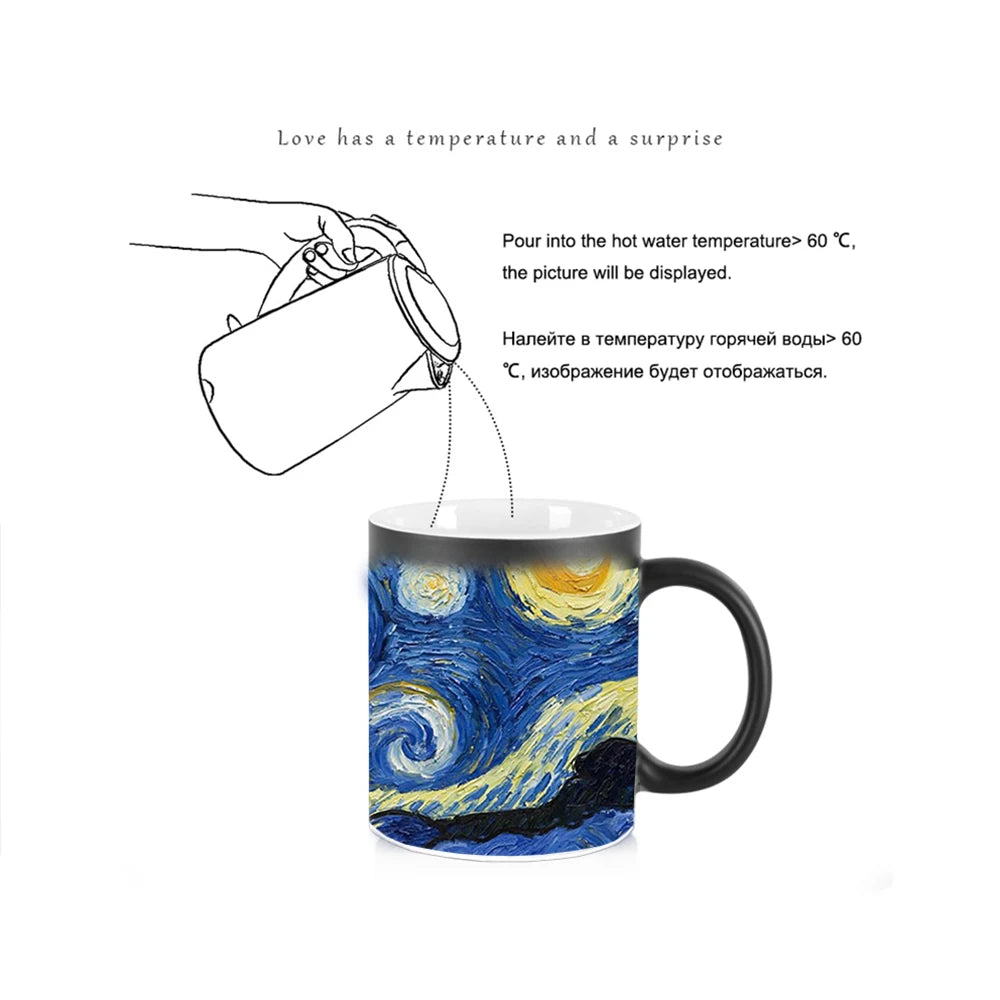 Personalized Vintage Gifts Color Change Coffee Mugs