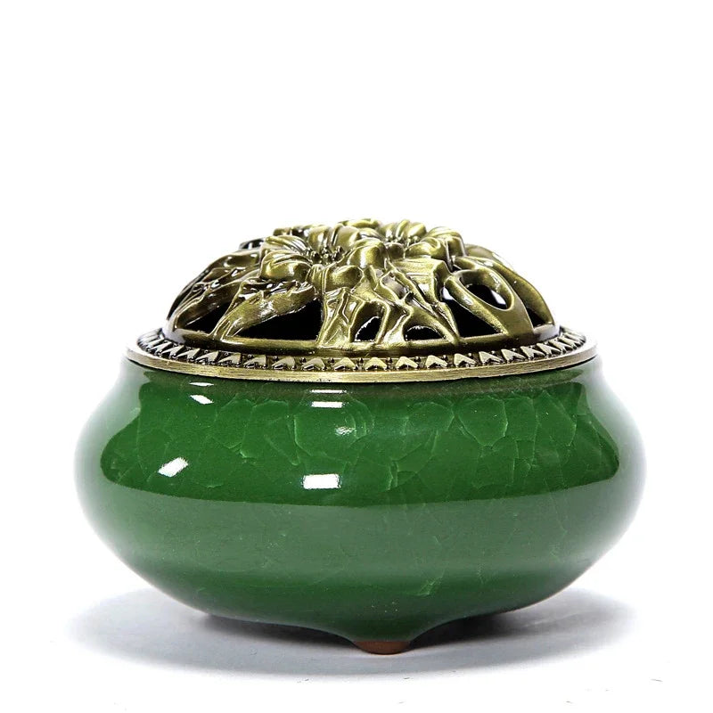 Vintage Ceramic Incense Burner Zen Decor