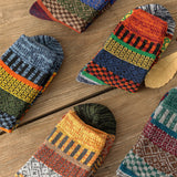 Vintage Thick Warm Socks Colorful Gift