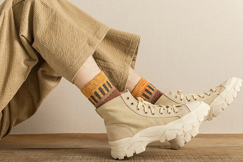 Vintage Thick Warm Socks Colorful Gift