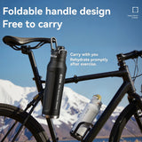 Stainless Steel Double-Wall Insulated Water Bottle with Handle
