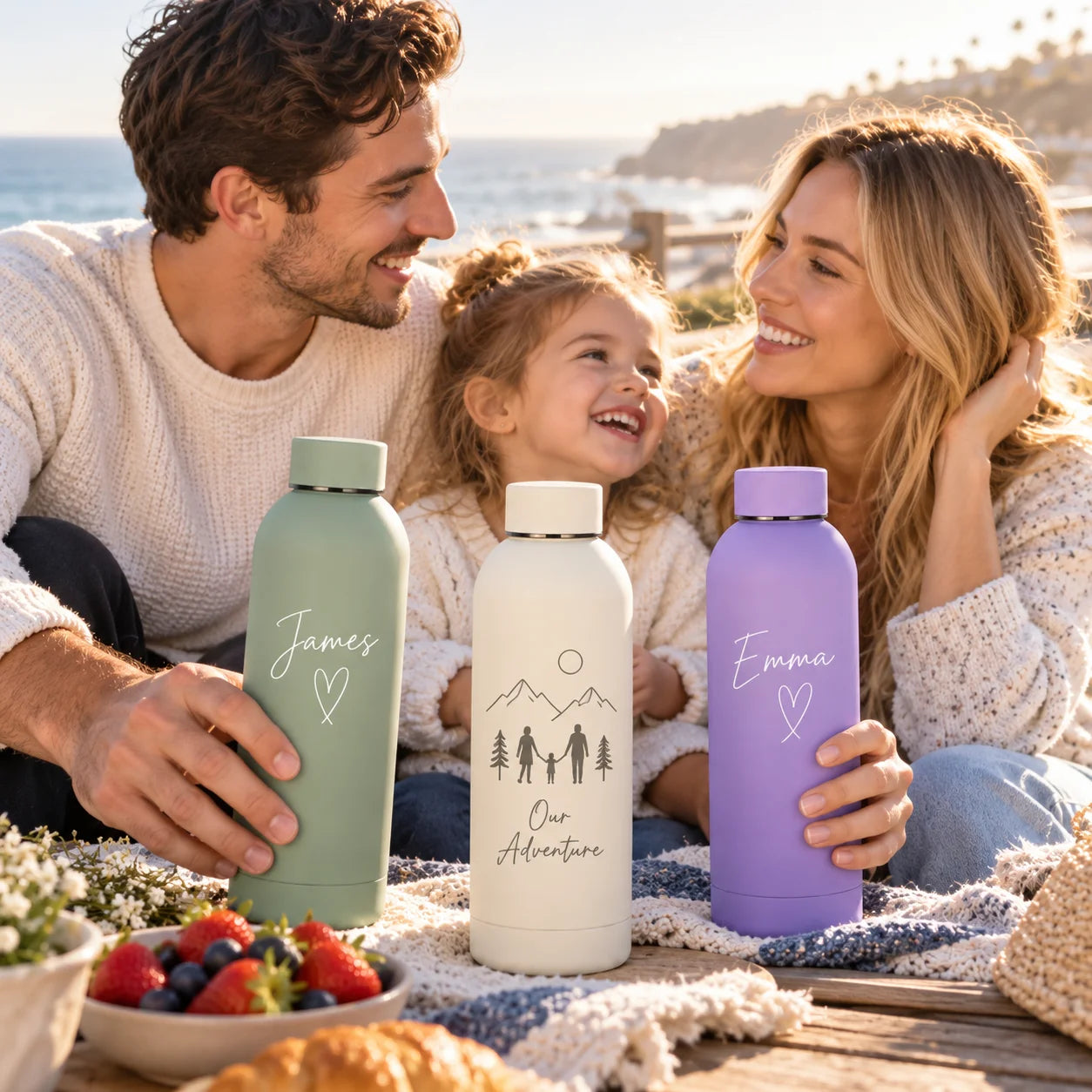 Customizable Personalized Insulated Stainless Steel Water Bottle