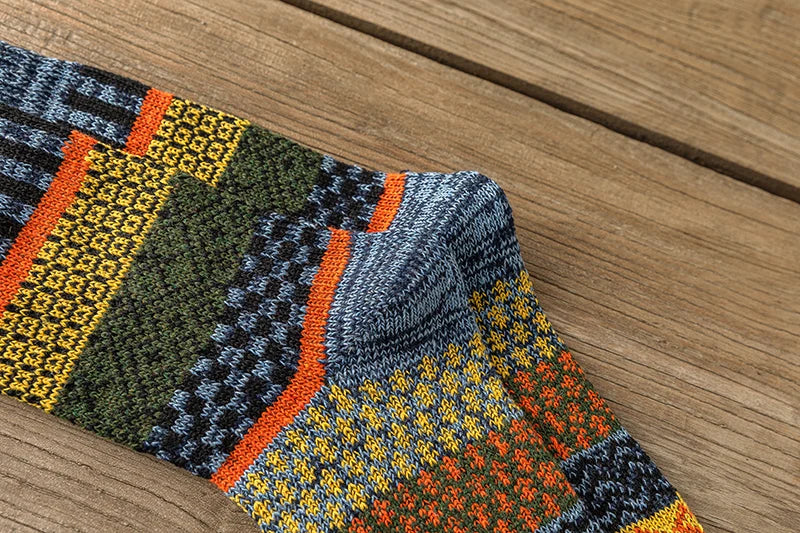 Vintage Thick Warm Socks Colorful Gift