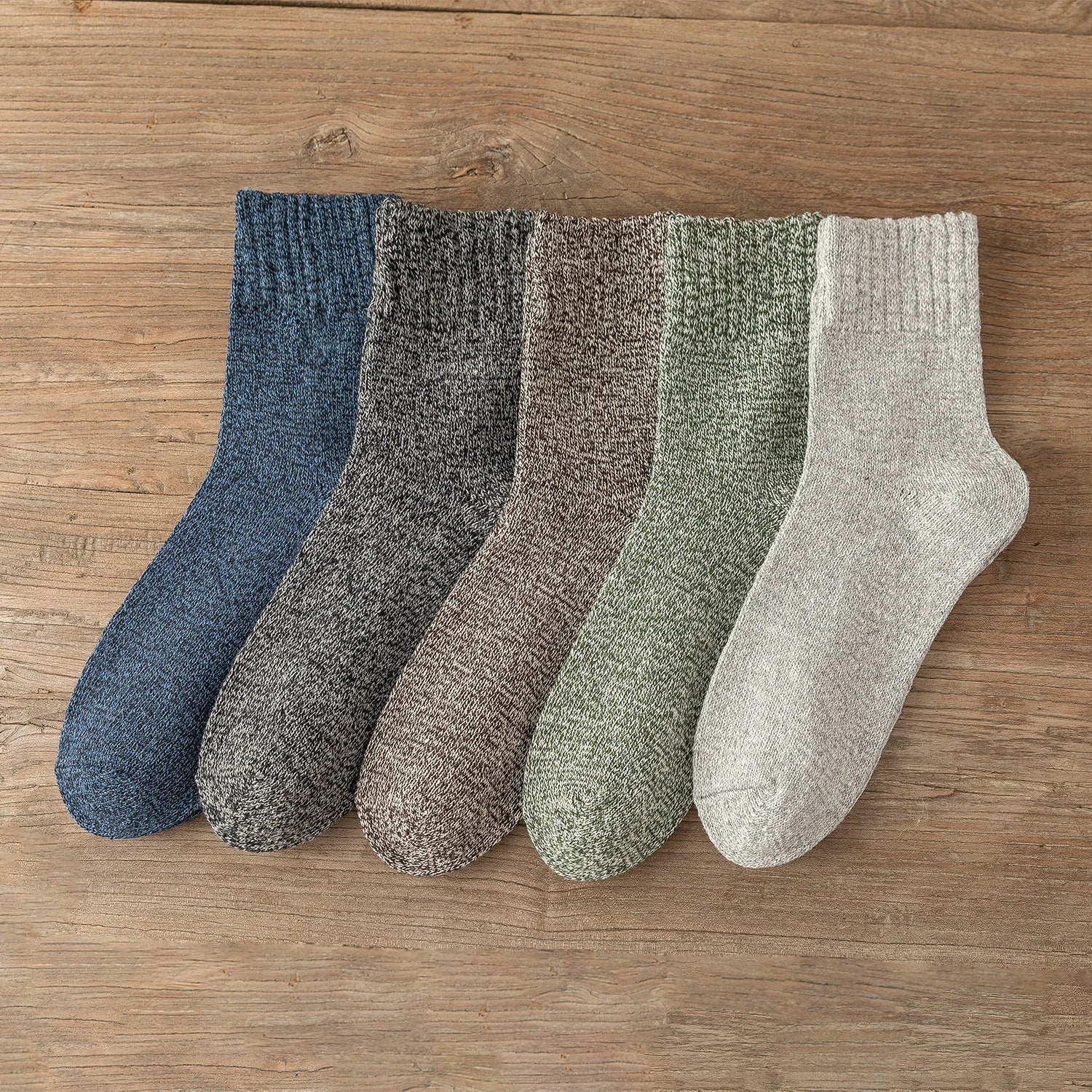 Vintage Thick Warm Socks Colorful Gift