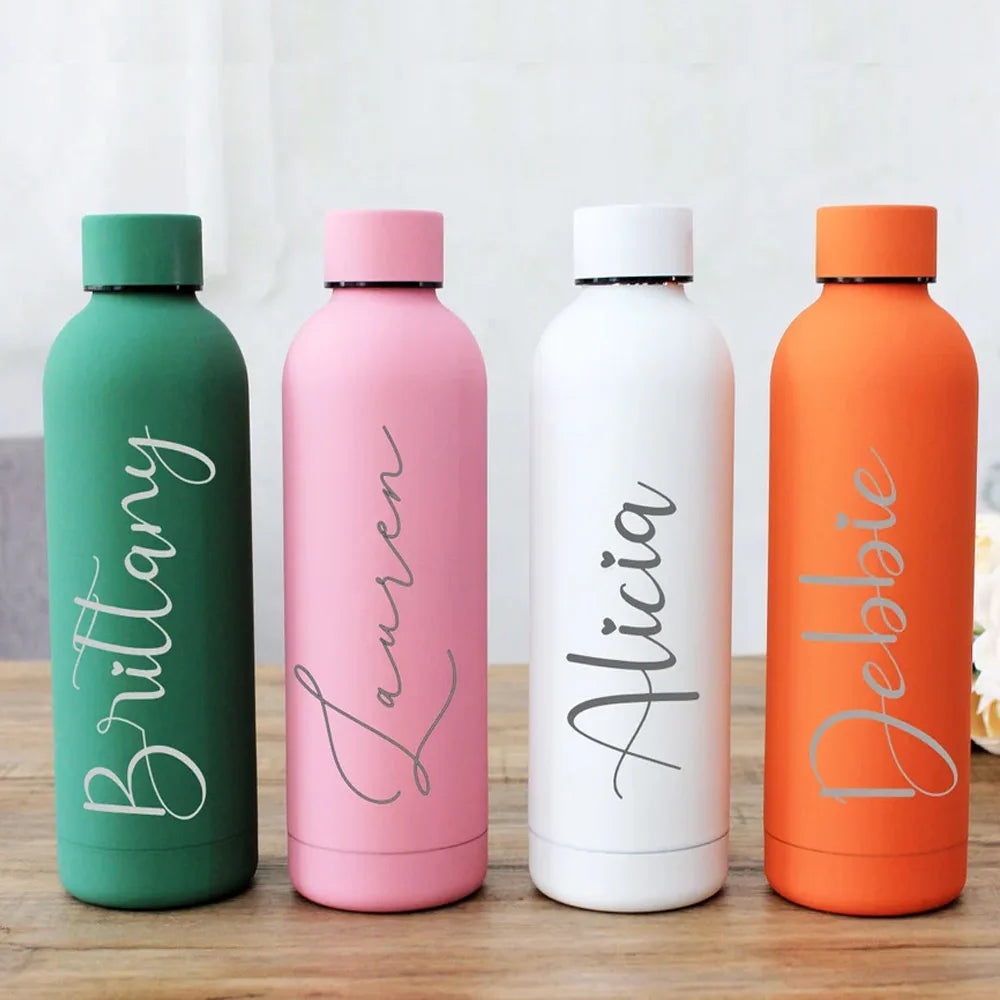 Customizable Narrow-Mouth Sports Water Bottle for Hiking, Camping & Workouts