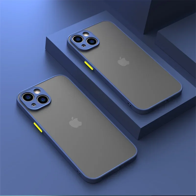 Vintage Shockproof Thin Matte Case For iPhone