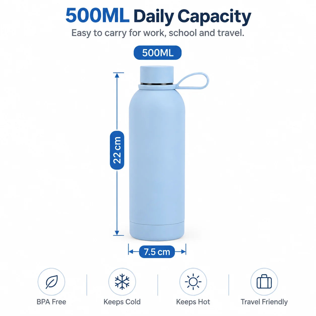 Personalized Stainless Steel Insulated Water Bottle with Custom Engraving