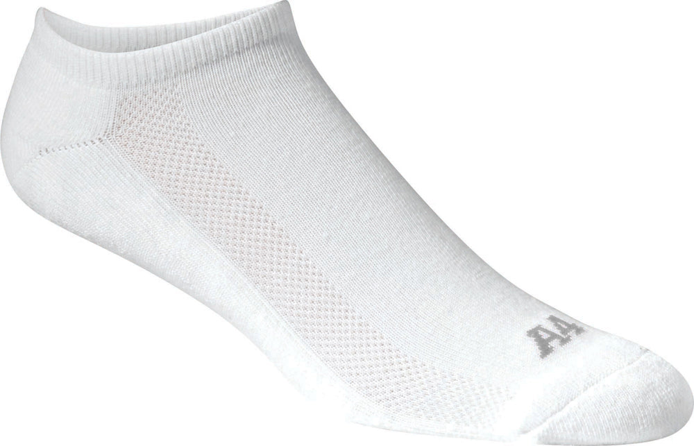 A4 Performance No Show Socks - White