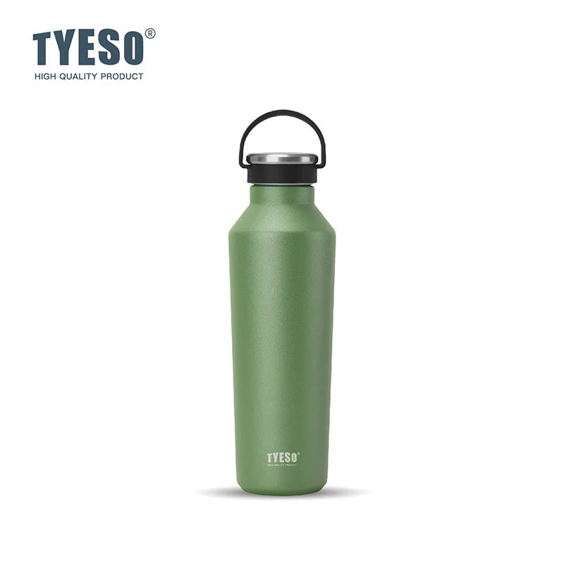 Stainless Steel Vacuum Insulated Water Bottle Portable Durable  Leak-Proof for Outdoor Sports Matte Finish Carry Handle