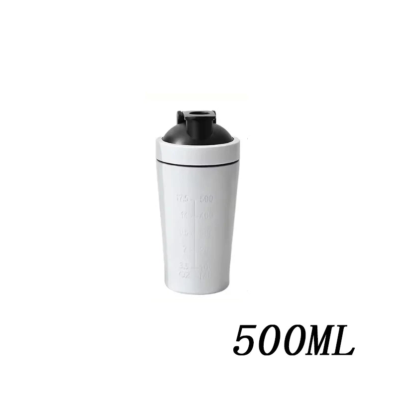 Stainless Steel Protein Shaker Bottle with Mixing Ball