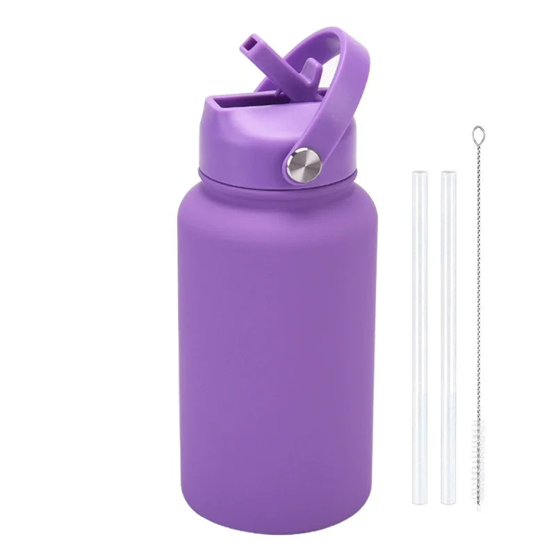 Customizable 650ml Insulated Water Bottle with Straw