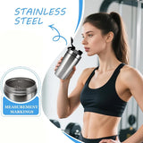 Stainless Steel Protein Shaker Bottle with Mixing Ball