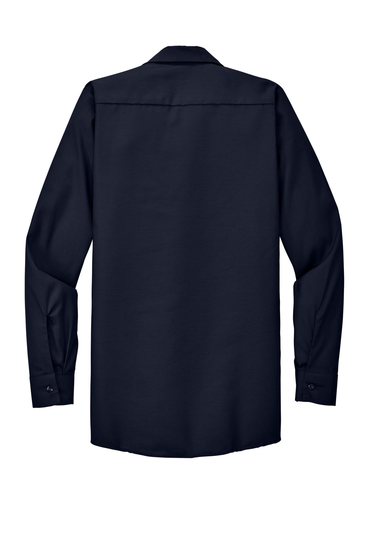 Red Kap Long Sleeve Industrial Work Shirt - Navy - Back flat