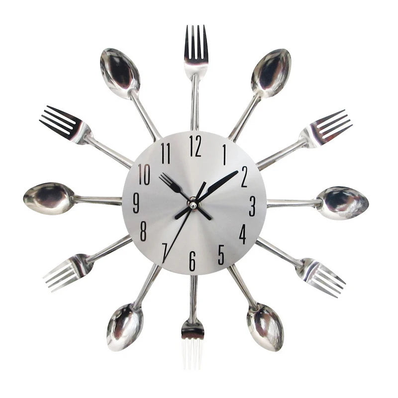 Vintage Double-Sided Round Wall Clock Decor